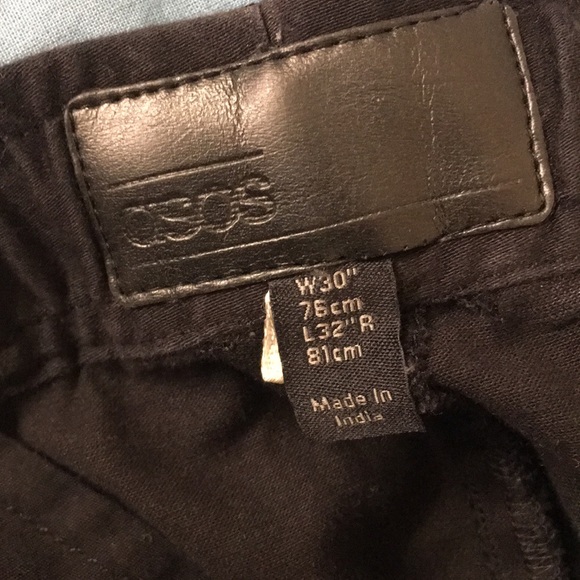 ASOS Black skinny joggers with white piping - Picture 3 of 3